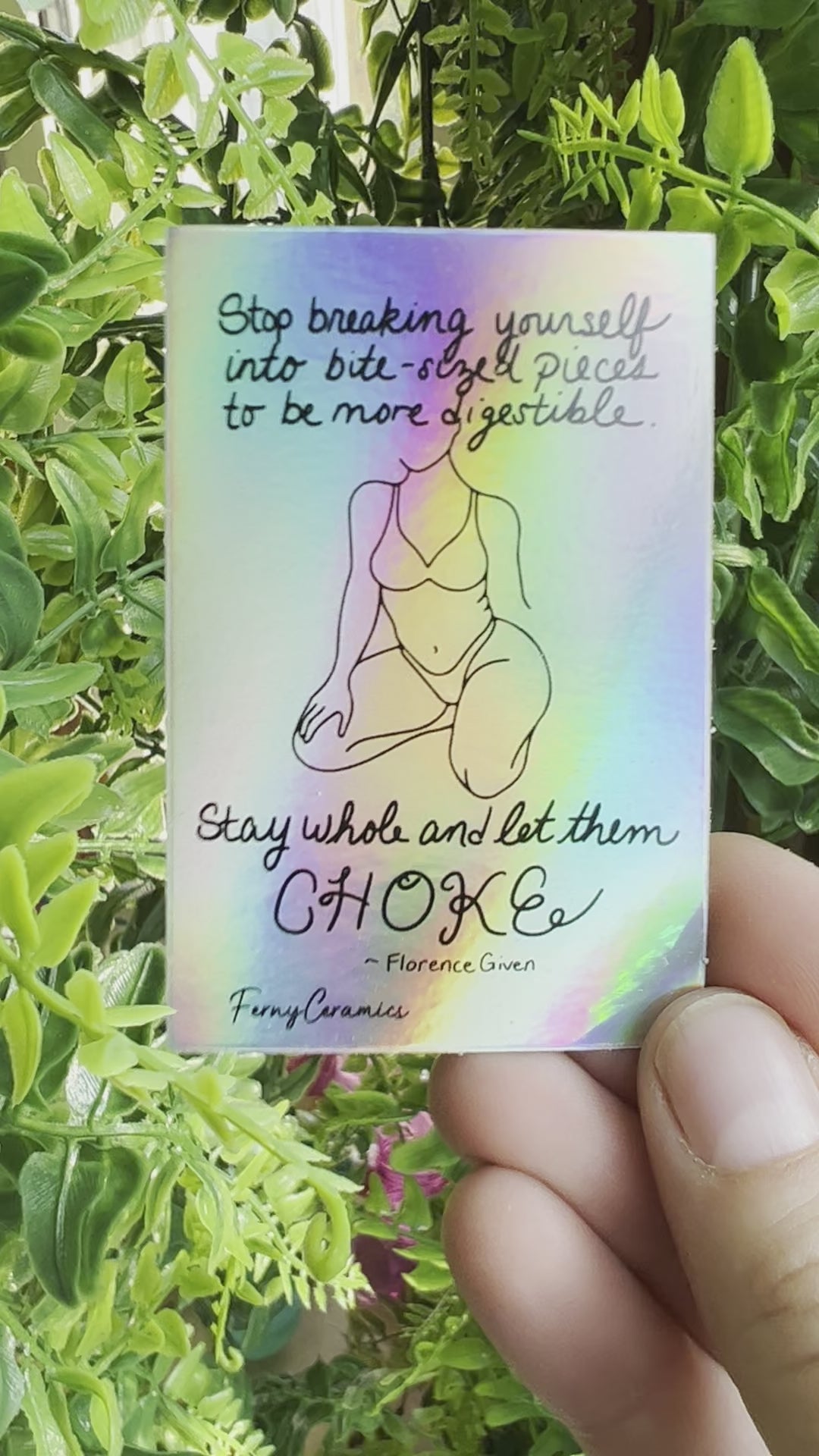 2x3 Rectangular Holographic Stickers