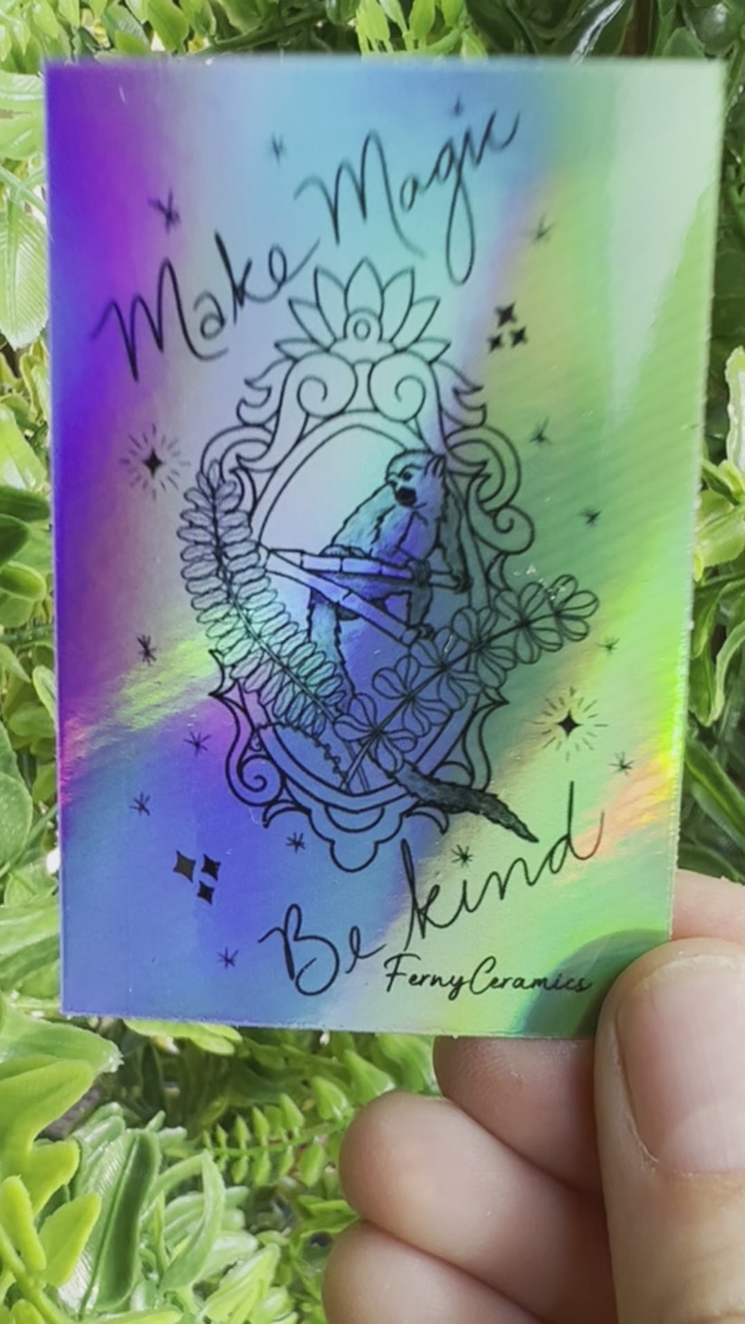 2x3 Rectangular Holographic Stickers