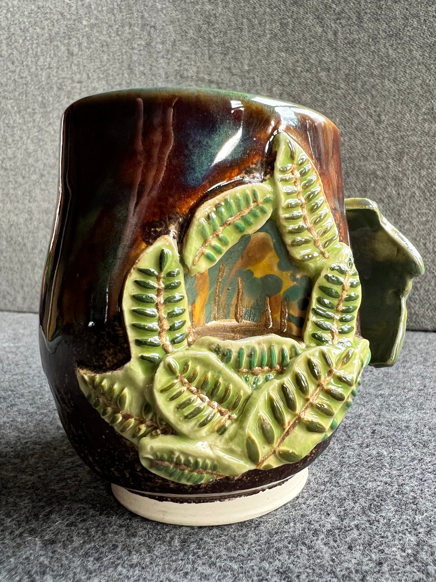 &quot;Nothing Gold Can Stay&quot; Unusual Handmade Ceramic Mug